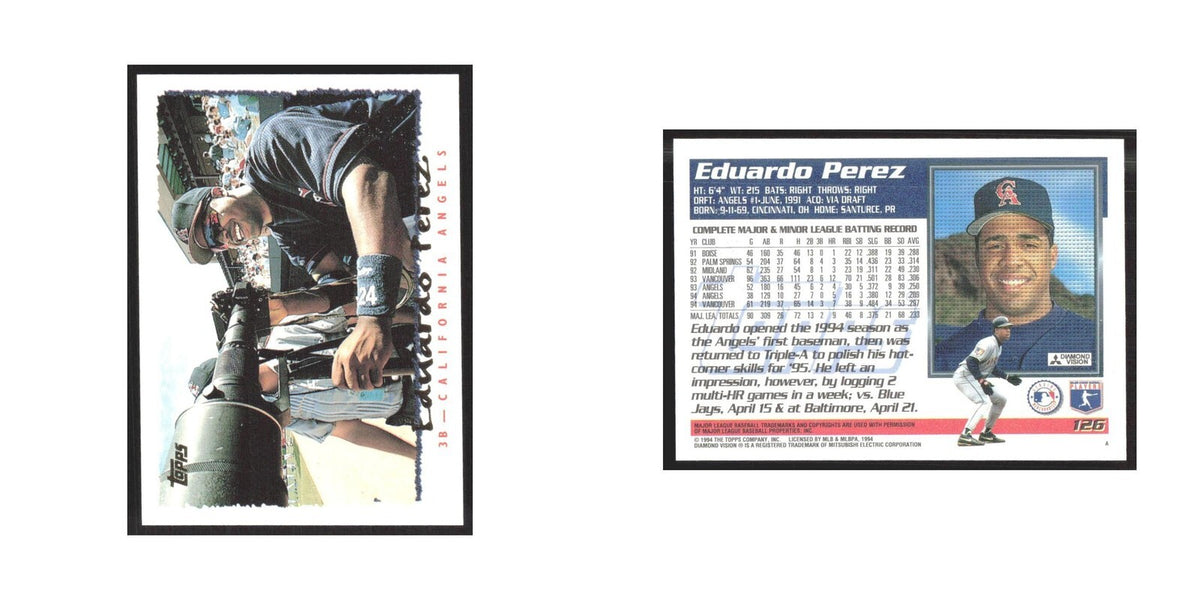 1995 Topps Eduardo Perez Angels #126