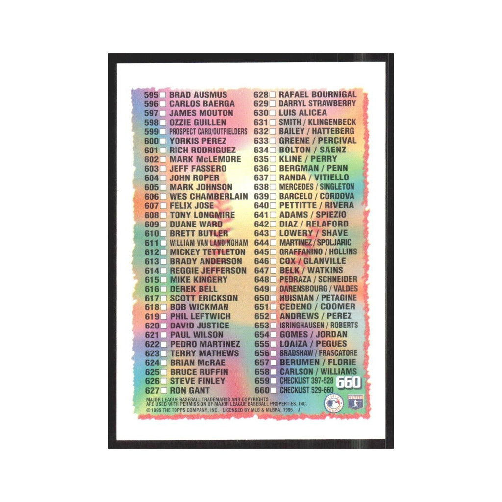 1995 Topps Checklist 529-660 #660