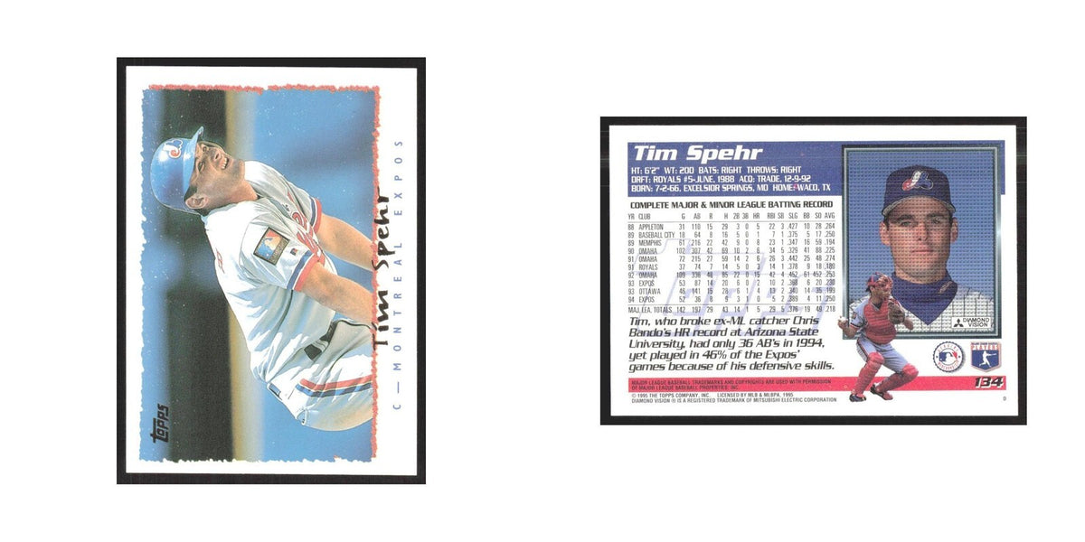 1995 Topps Tim Spehr Montreal #134