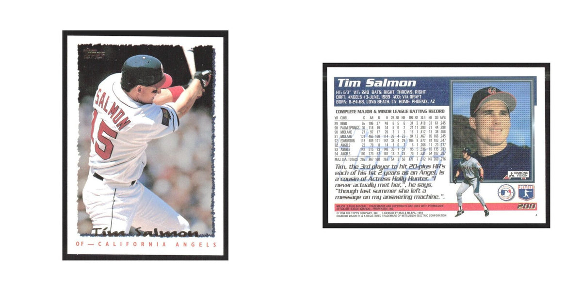 1995 Topps Tim Salmon Angels #200