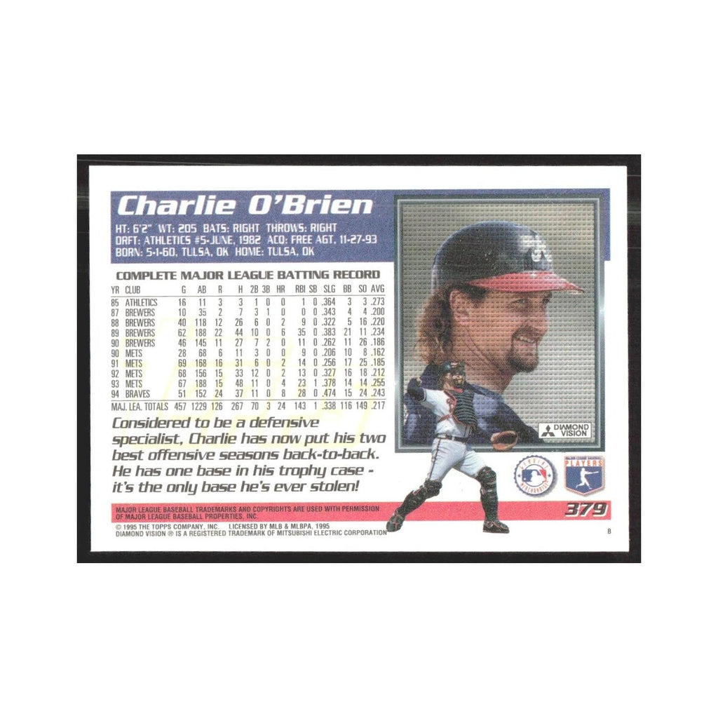 1995 Topps Charlie O'Brien Braves #379