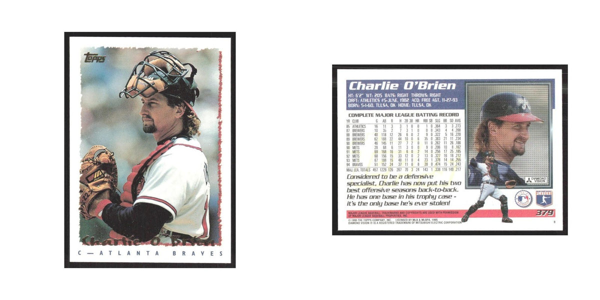 1995 Topps Charlie O'Brien Braves #379