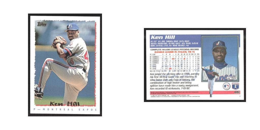1995 Topps Ken Hill Montreal Expos #46