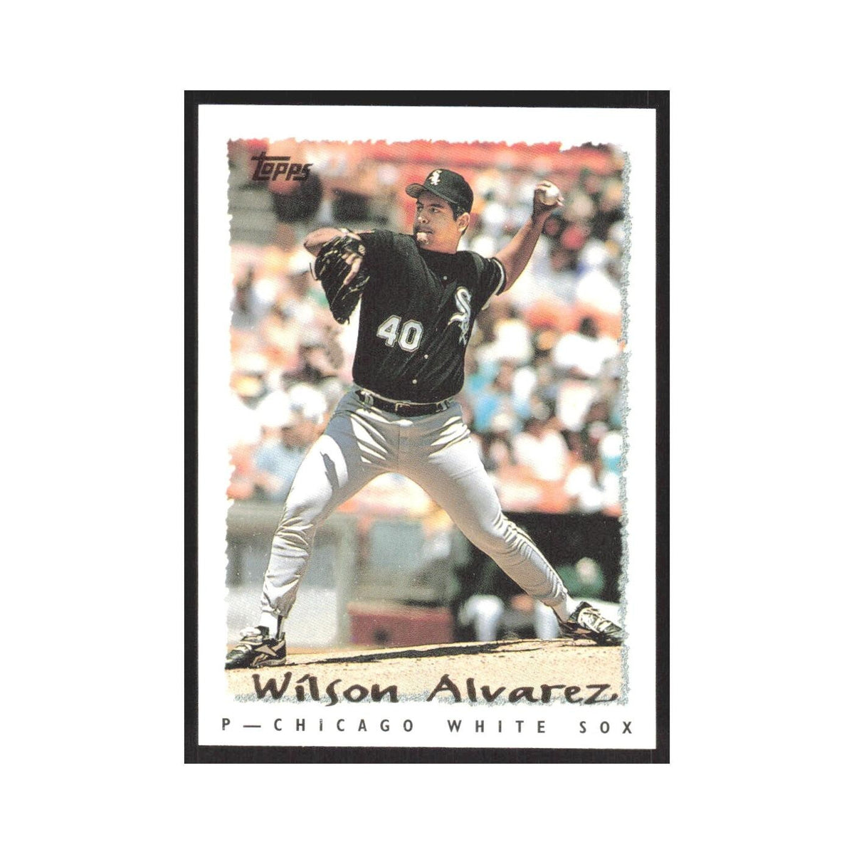 1995 Topps Wilson Alvarez White Sox #186