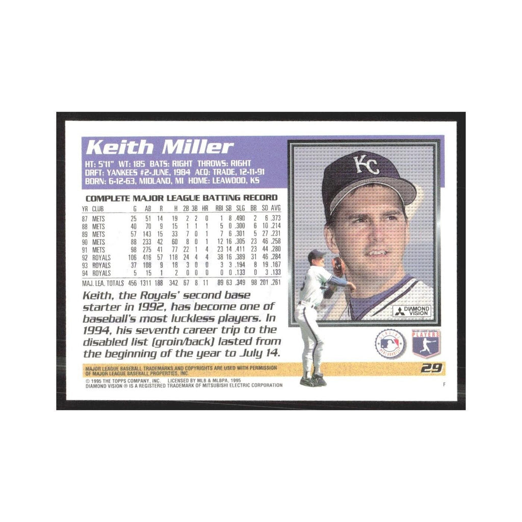 1995 Topps Keith Miller Royals #29