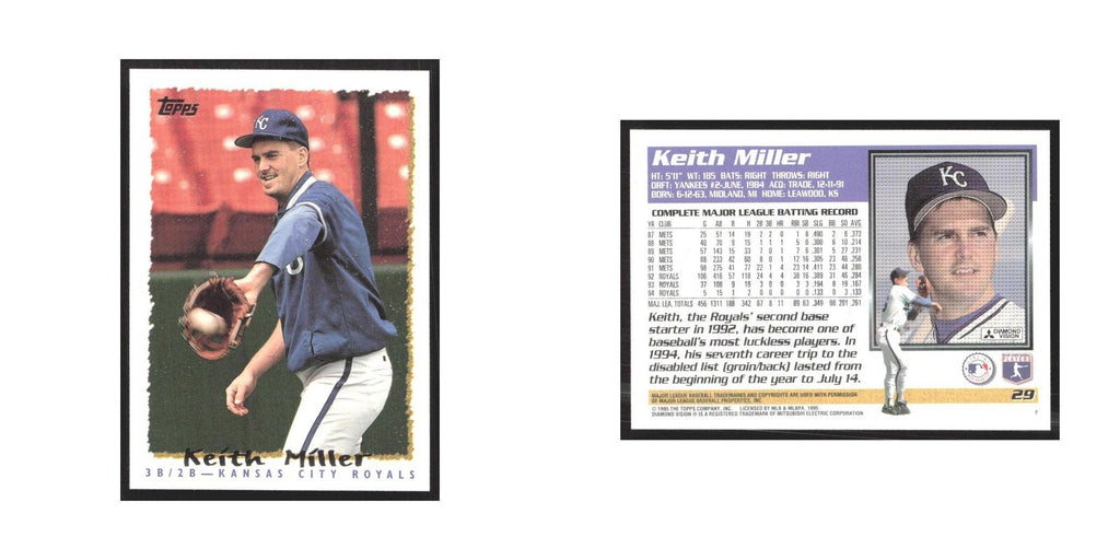 1995 Topps Keith Miller Royals #29