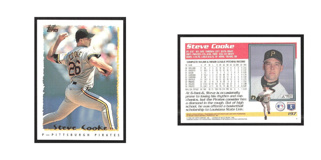 1995 Topps Steve Cooke Pirates #197