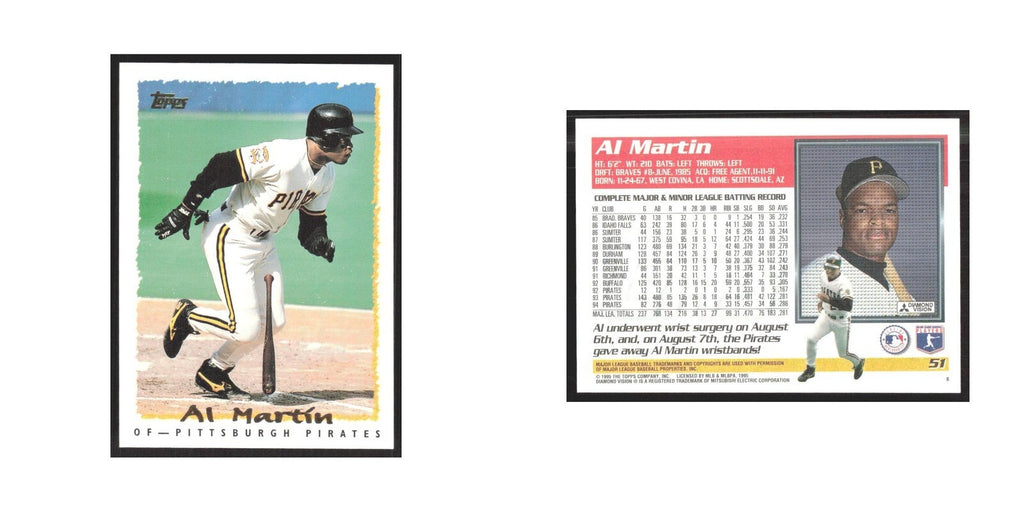 1995 Topps Al Martin Pirates #51