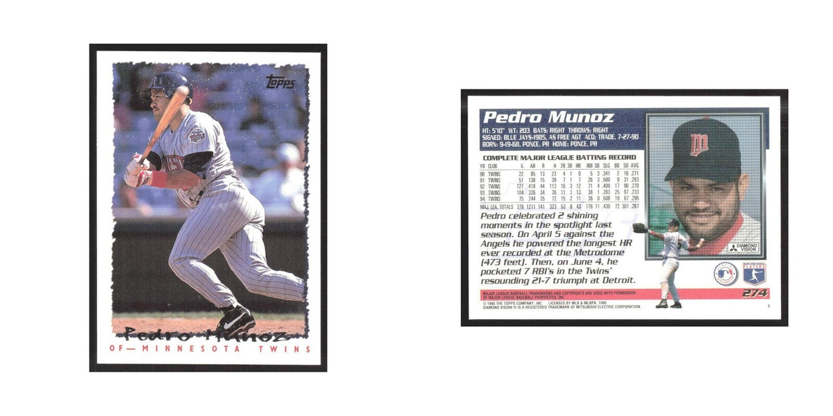 1995 Topps Pedro Munoz Twins #274