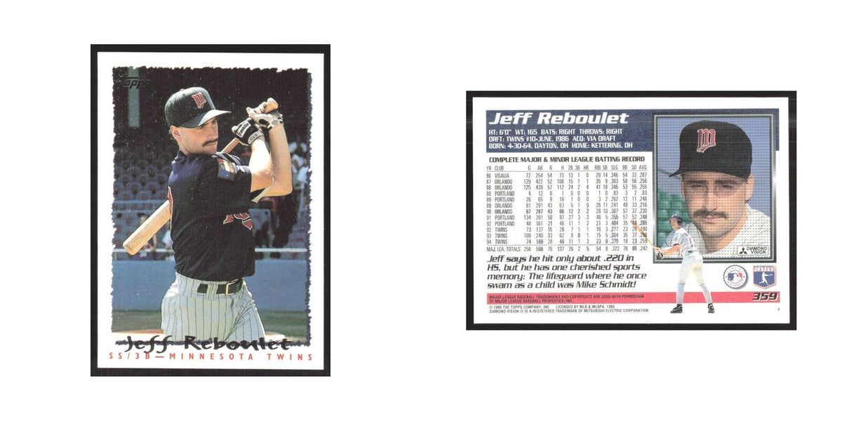 1995 Topps Jeff Reboulet Twins #359