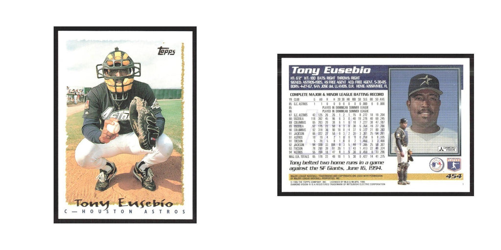 1995 Topps Tony Eusebio Astros #454
