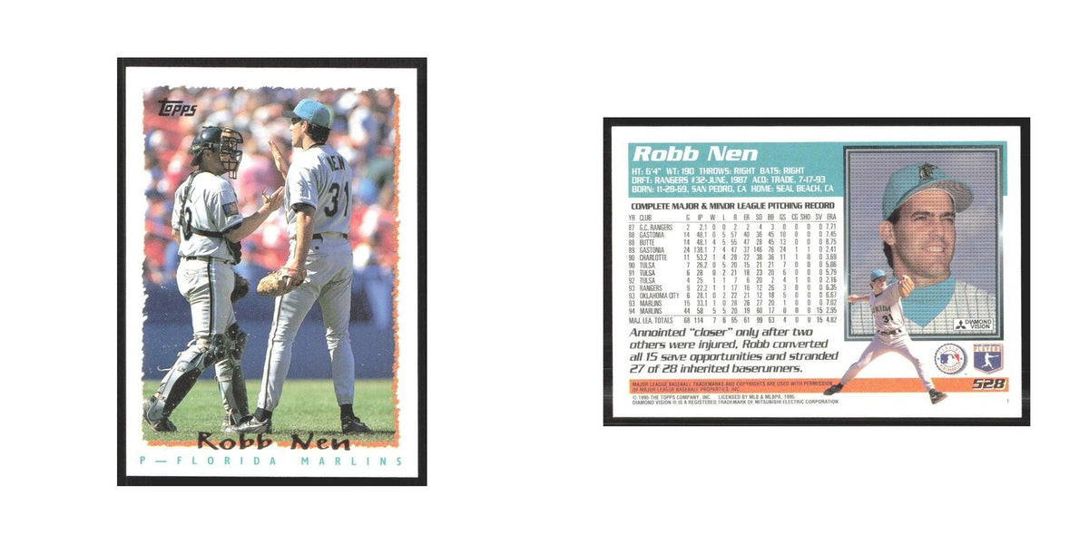 1995 Topps Robb Nen Florida Marlins #528