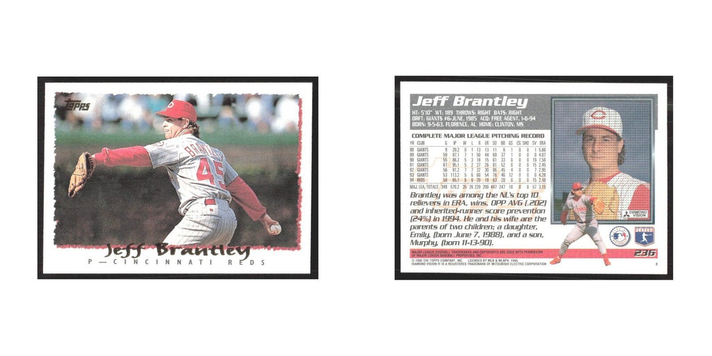 1995 Topps Jeff Brantley Reds #236