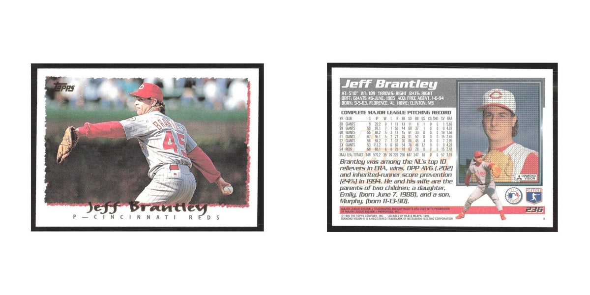 1995 Topps Jeff Brantley Reds #236