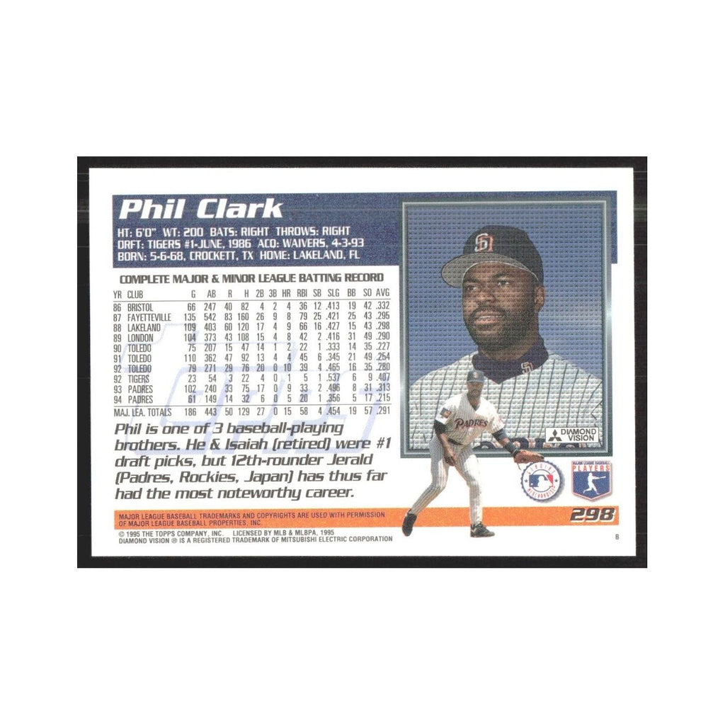 1995 Topps Phil Clark Padres #298