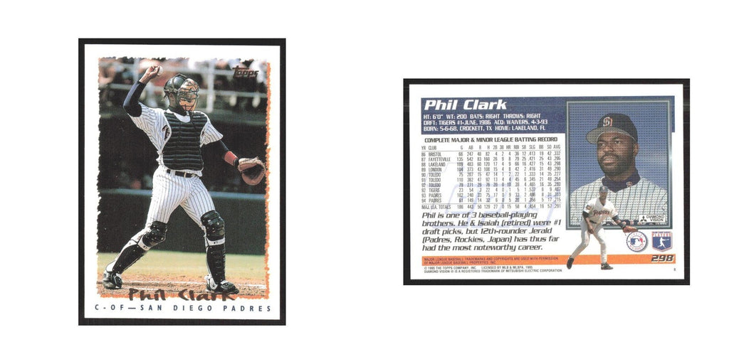 1995 Topps Phil Clark Padres #298