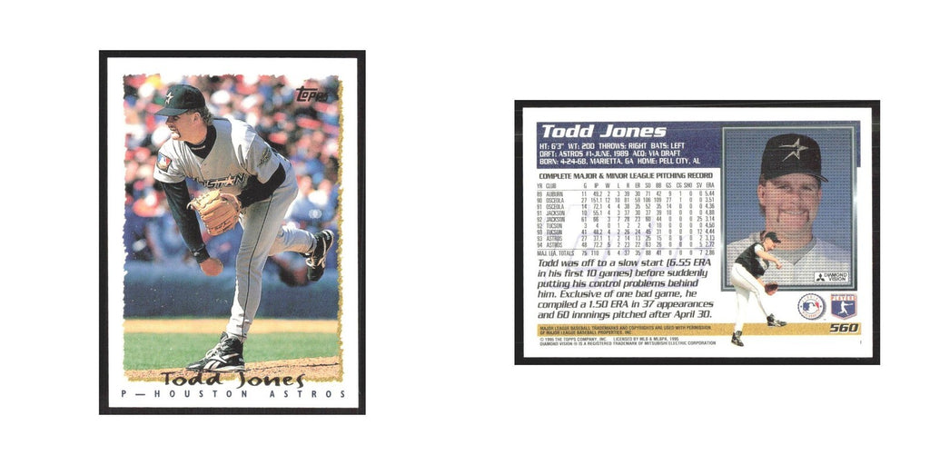 1995 Topps Todd Jones #560