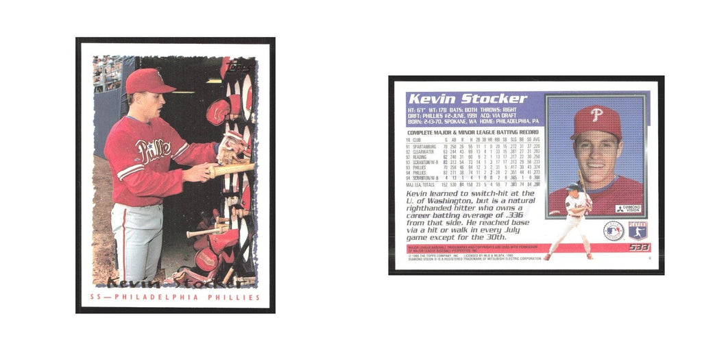 1995 Topps Kevin Stocker Phillies #533