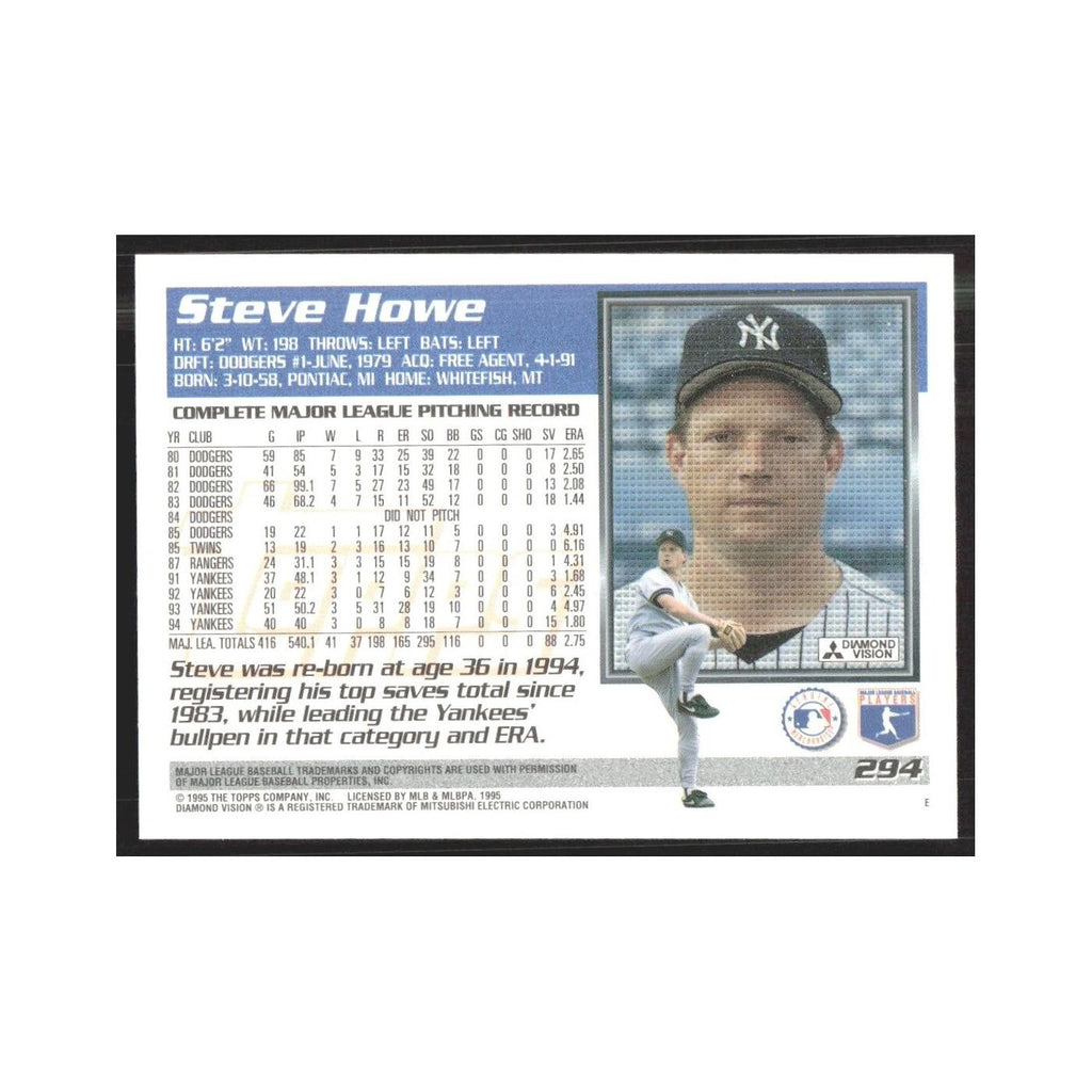 1995 Topps Steve Howe Yankees #294