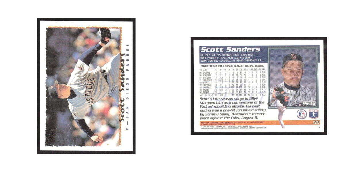1995 Topps Scott Sanders Padres #33