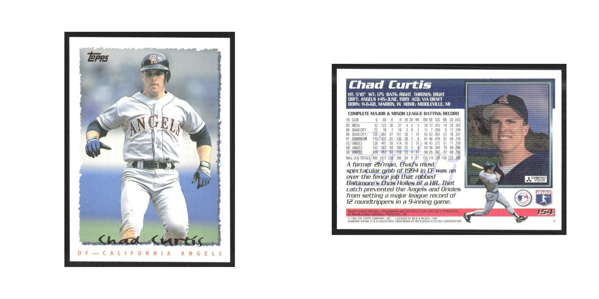 1995 Topps Chad Curtis Angels #154
