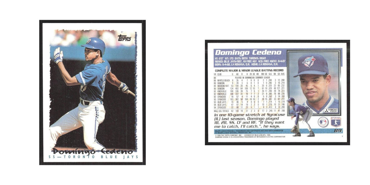 1995 Topps Domingo Cedeno Blue Jays #89