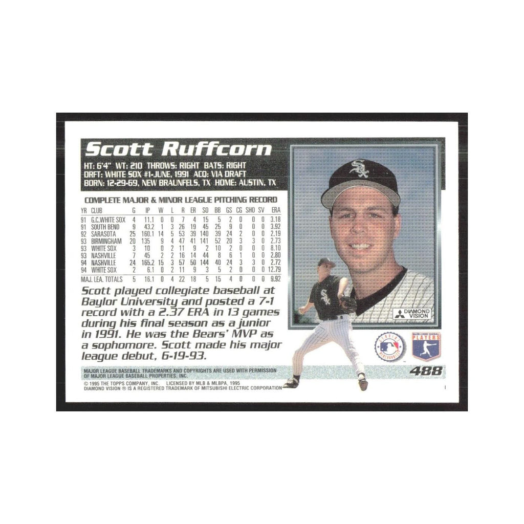 1995 Topps Scott Ruffcorn White Sox #488