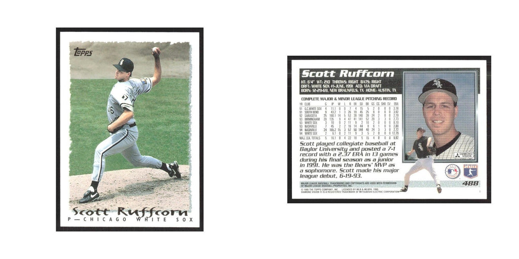 1995 Topps Scott Ruffcorn White Sox #488