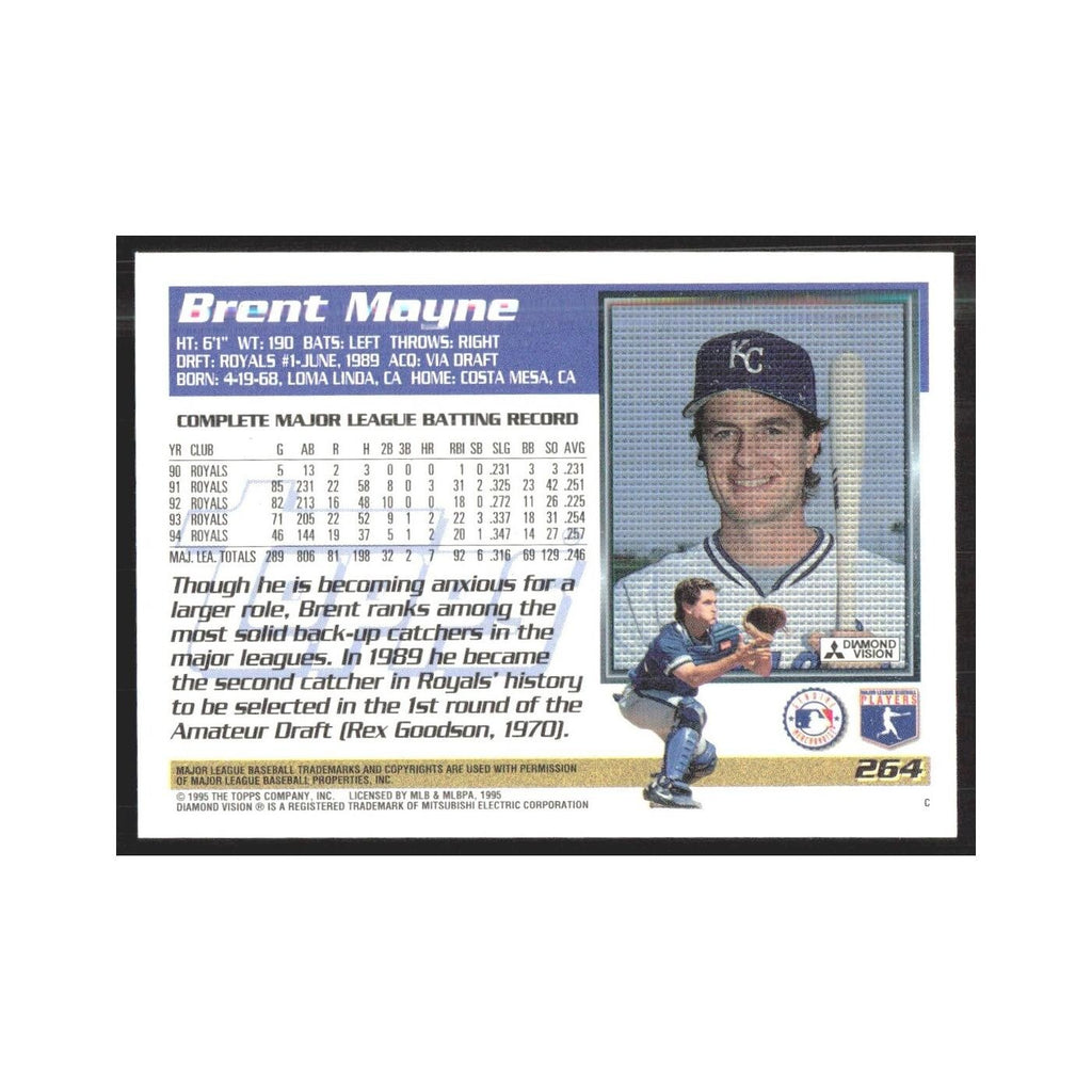 1995 Topps Brent Mayne Royals #264