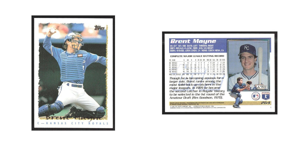 1995 Topps Brent Mayne Royals #264