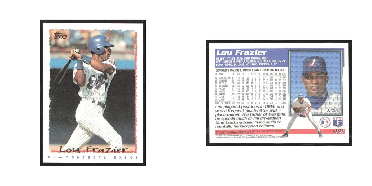 1995 Topps Lou Frazier Montreal Expos #441