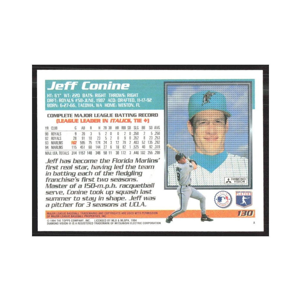 1995 Topps Jeff Conine Florida Marlins #130