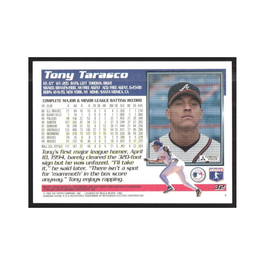 1995 Topps Tony Tarasco Braves #32
