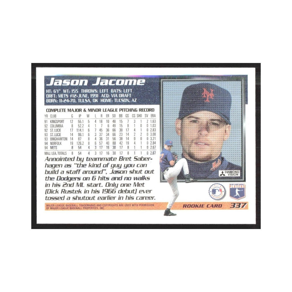 1995 Topps Jason Jacome Mets #337