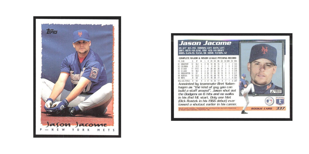 1995 Topps Jason Jacome Mets #337