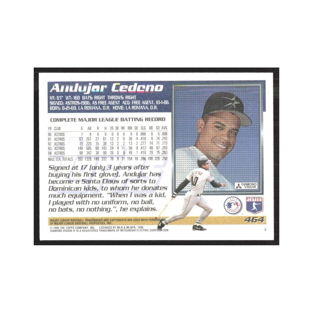 1995 Topps Andujar Cedeno Astros #464