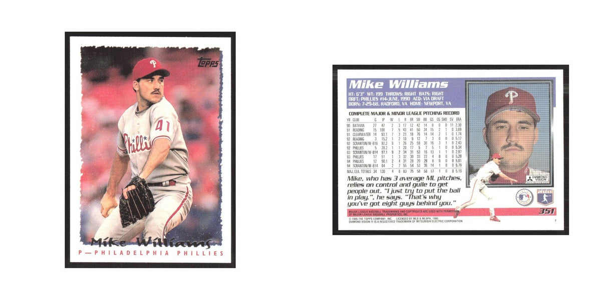 1995 Topps Mike Williams Phillies #351