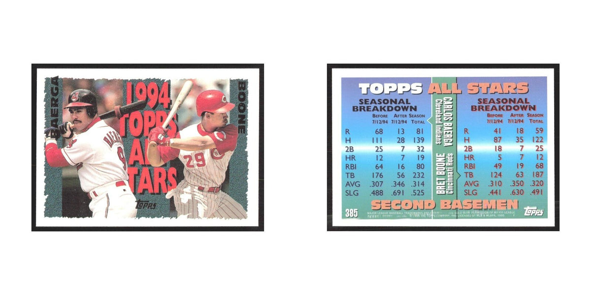 1995 Topps Carlos Baerga/Bret Boone #385