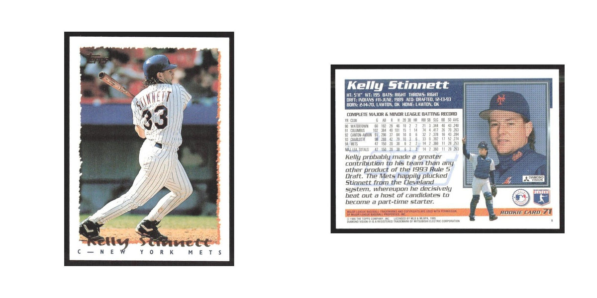 1995 Topps Kelly Stinnett RC Mets #71