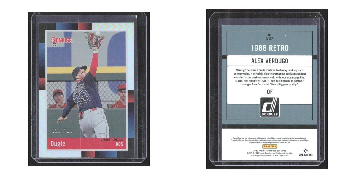 2022 Donruss Alex Verdugo Red Sox #237
