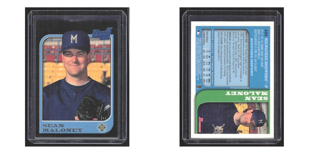 1997 Bowman Sean Maloney RC Brewers #121