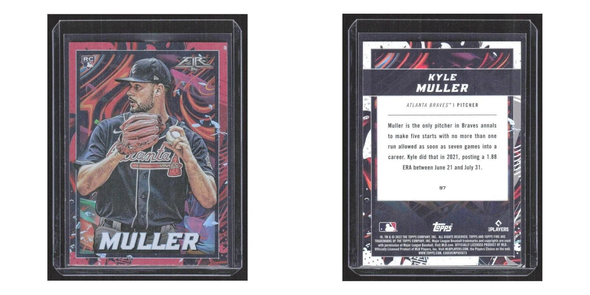 2022 Topps Fire Kyle Muller RC Braves #97