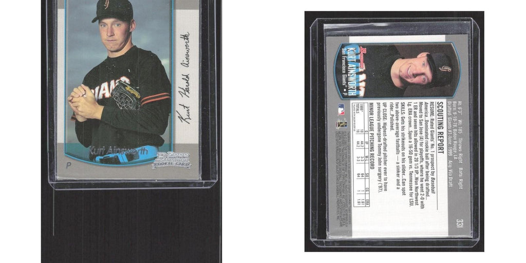 2000 Bowman Kurt Ainsworth RC Giants #331