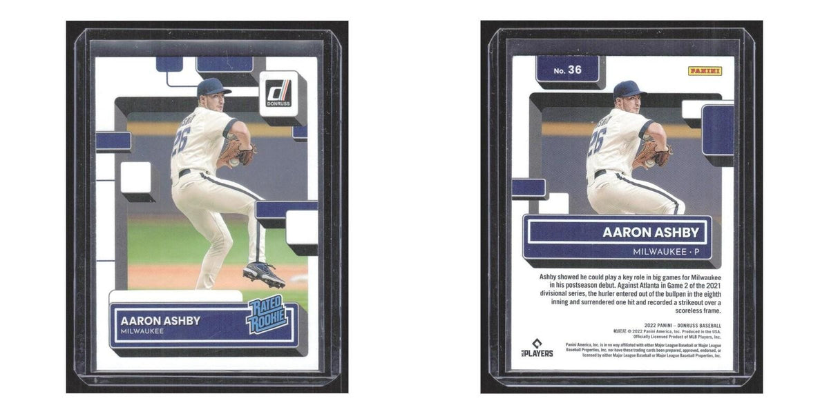 2022 Donruss Aaron Ashby RC Brewers #36