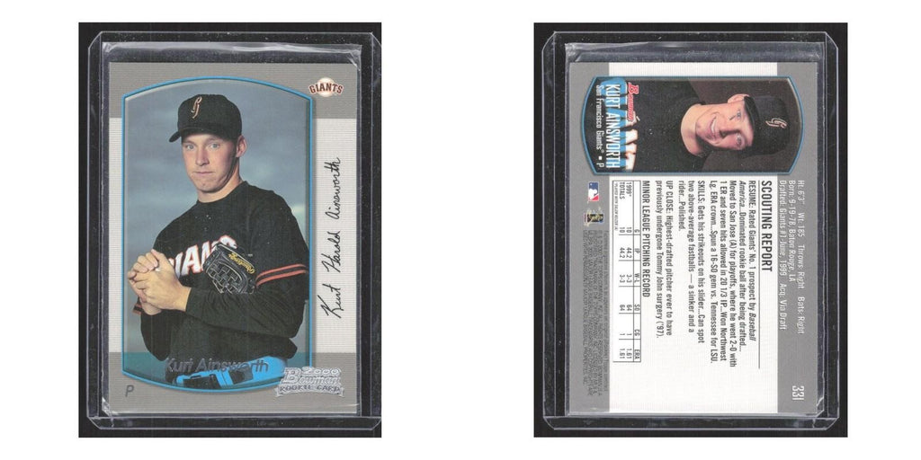 2001 Bowman Kurt Answorth RC Giants #331