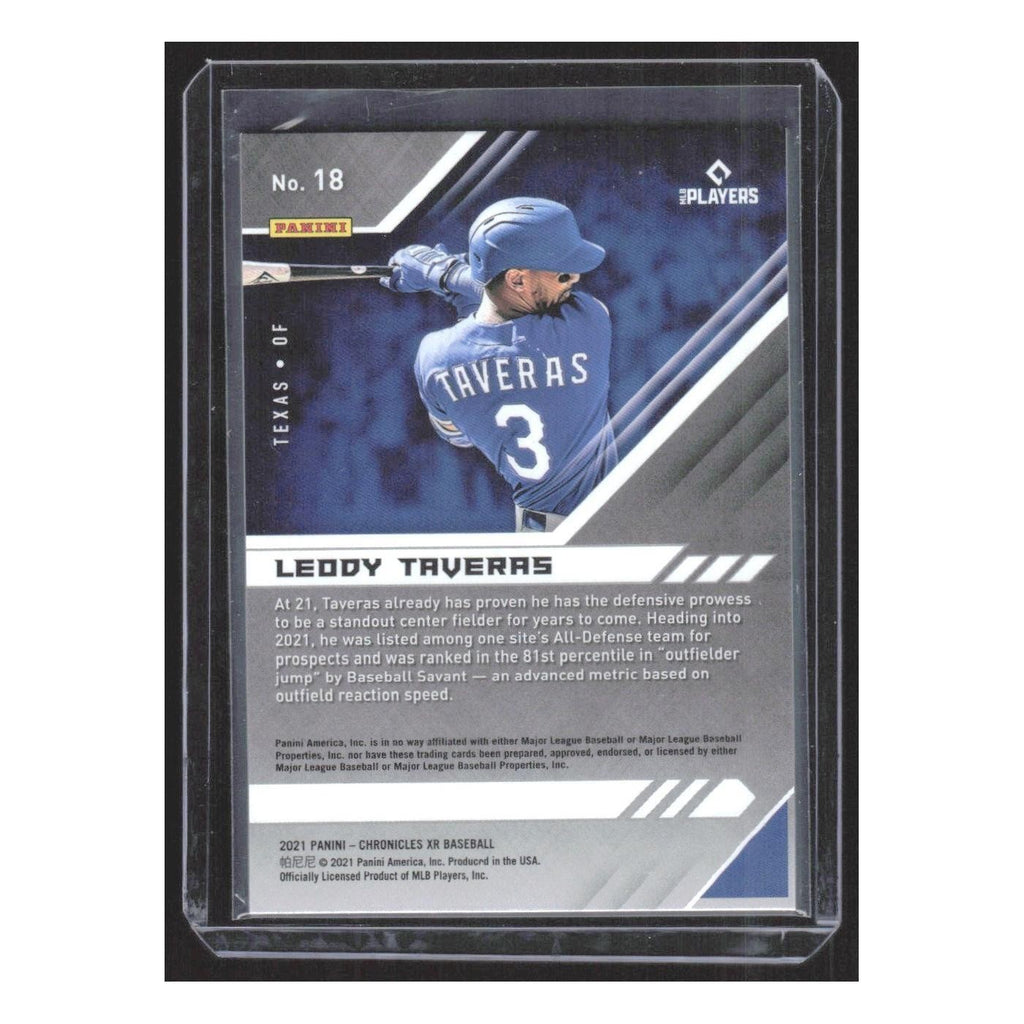 2021 Panini Chronicles XR Leody Taveras RC Rangers #18
