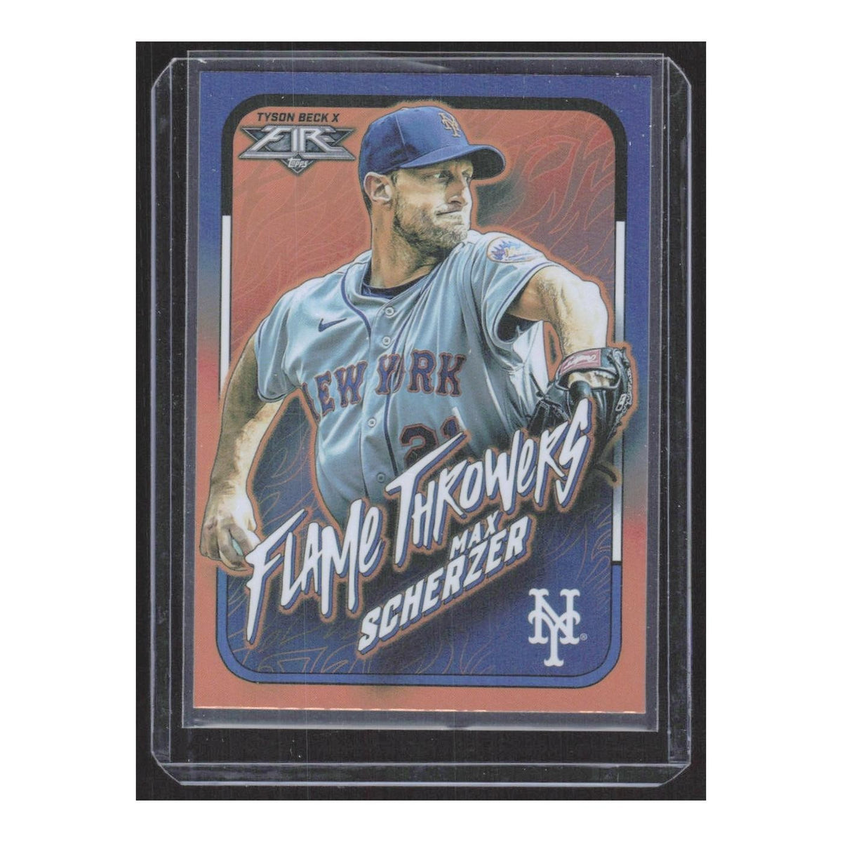 2022 Topps Fire Flame Throwers Max Scherzer Mets #FT-4