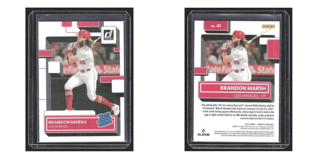 2022 Donruss Brandon Marsh RC Angels #41