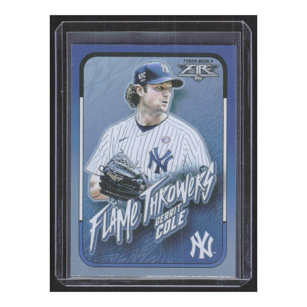 2022 Topps Fire Flame Throwers Gerrit Cole Yankees #FT-1