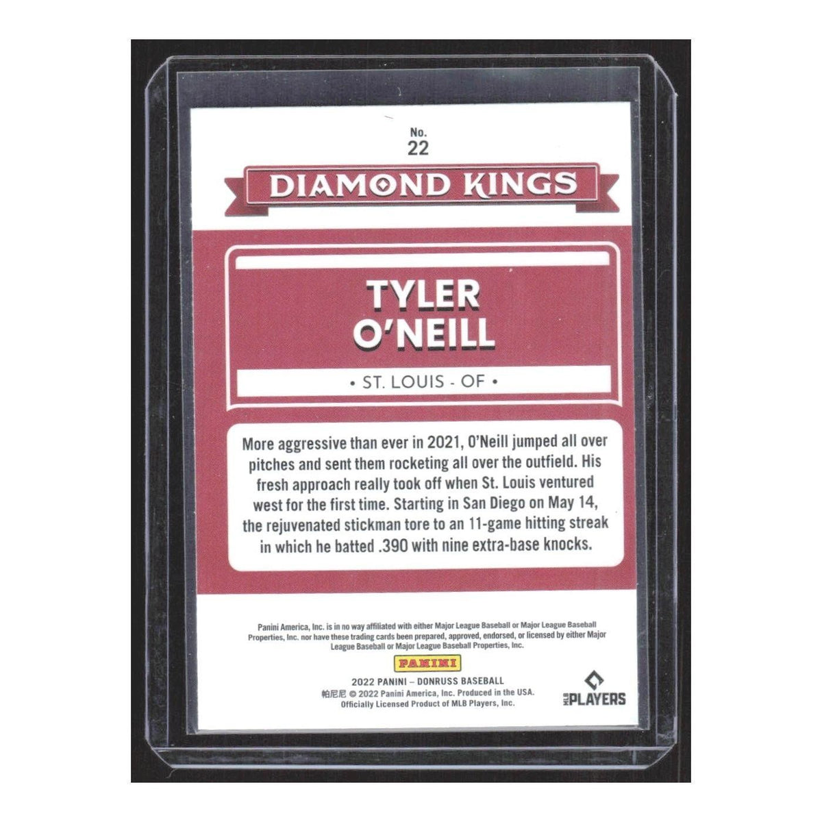2022 Donruss Tyler O'Neill Cardinals #22